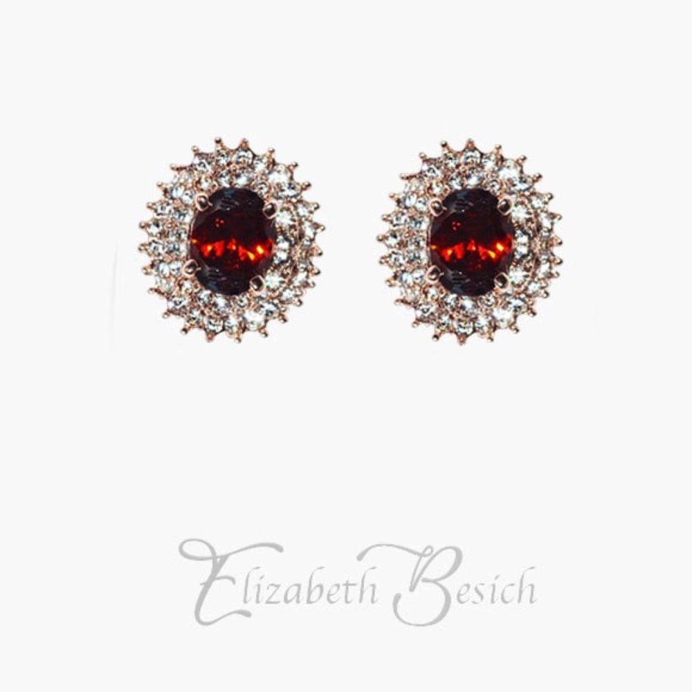 Elegant Red Earrings